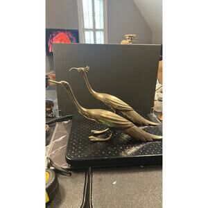 Peacock/Pheasant Brass Pair - call out